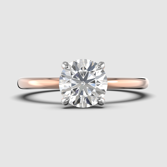 Jane - Oval Solitaire - Plain Band - LR103