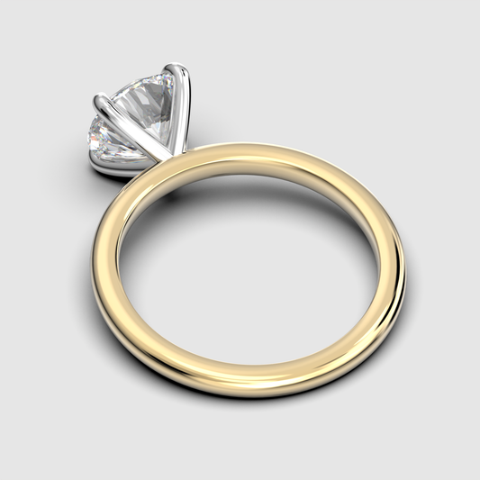 Jane - Round Solitaire - Diamond Band - LR102